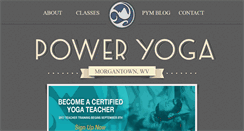 Desktop Screenshot of poweryogamorgantown.com